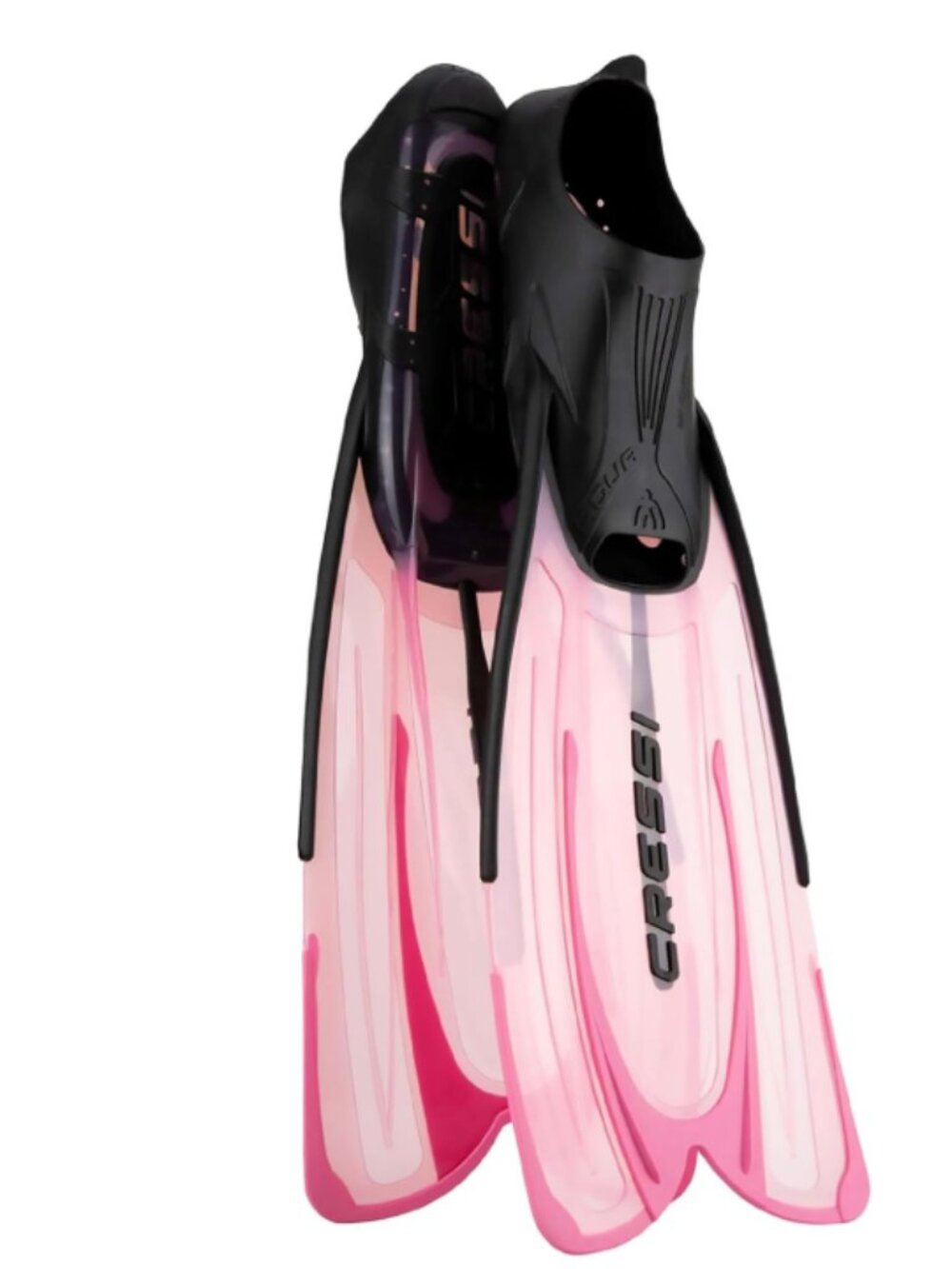 Cressi Adult Snorkeling Fins Full Foot Pocket,  Aqua - Pink - M 6.5/7 W 7.5/8.5